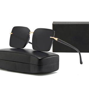 Lunettes de soleil unisexes de style simple, monture en PC, protection UV400, type 3, pour femmes et hommes, design carré tendance - Product Image 3