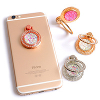 Di lusso di Cristallo Del Diamante Del Rhinestone Anello di Supporto di Rotazione di 360 Gradi per tutti Smart Phone