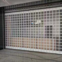 Puertas Corredizas Plegables de Aluminio de Lujo para Comercios, Puerta Plegable de Vista Completa para Tiendas de Ropa, Patios y Cocinas, Fácil Instalación