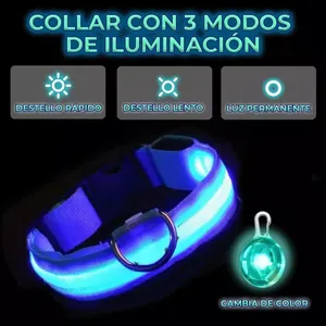 Collare per animali domestici illuminato con luce a LED e palla a LED, taglia L - Product Image 5