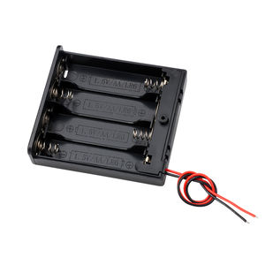 موصل حامل بطارية AA 4 فتحات مع كابل غطاء - Product Image 3