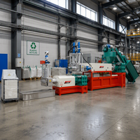 Granulateur de plastique 90 125 150 180 à haute efficacité, granulateur de recyclage à vis simple