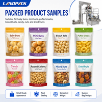 Machine d'emballage Doypack pour mini-biscuits ronds au brocoli et au maïs, saveur lait, type Mantou, pour snacks