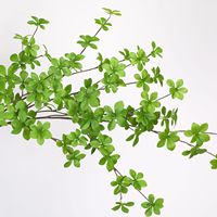 Daun PVC Buatan Tangan Multi-Petal Tekstur Seperti Film Gaya Jepang Dekorasi Pernikahan Tanaman Hijau Gantung Rumah Kamelia Kustom