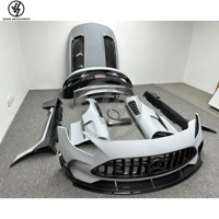 Kit carrosserie style Black Series en fibre de carbone semi-complète, pare-chocs, spoiler, capot, garde-boue pour AMG GT GTC GTS 2017-2019, kit BS