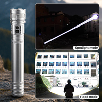 Nouvelle lampe torche imperméable à sept couleurs, super lumineuse, haute intensité, longue portée, zoom télescopique, en alliage d'aluminium, lampe torche d'extérieur