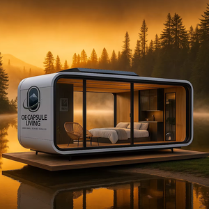 China Factory Modular 7 De Lujo Prefab Steel Smart Tiny Space Capsule Home Prefabricado Capsule Room Hotel Capsule House Outdoor - Product Image 1