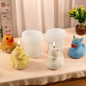 Molde de silicona TangChu con forma de patito lindo para velas de aromaterapia, yeso, jabón artesanal y manualidades de amasado. - Product Image 3