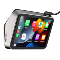 Caméra embarquée 2K à double objectif avec écran tactile IPS de 4,3 pouces, objectifs grand angle 140+120°, enregistrement en boucle, contrôle par application vidéo