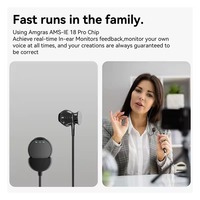 Microphone de cravate sans fil Clip magnétique en métal pour iPhone iPad Android Type-C Téléphone pour l'enregistrement de jeux en direct Interviews