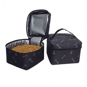 Sac de voyage pliable pour chien, grande capacité, imperméable, avec 2 compartiments pour nourriture, échantillon gratuit - Product Image 3