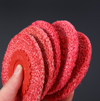 Roue de polissage en Sisal rouge, pour polissage, en acier inoxydable