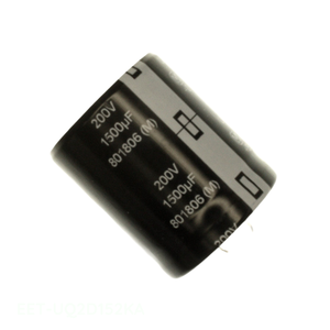 Condensateur à électrolyte aluminium canal fabricant CAP ALUM 1500UF 20% 200V SNAP TH à travers trou 1500 uF EET-UQ2D152KA - Product Image 1