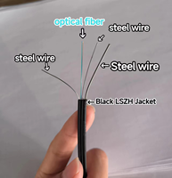 G657A1 G657A2 Fiber Optic Drop Cable with 1-12 Cores Indoor/Outdoor FTTH Cable Factory Price 1KM and 2KM Lengths