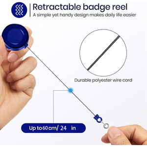 Portacredenciales Retráctiles de Plástico Personalizados y Económicos, Portacredenciales con Clip para Enfermeras, Maestros y Estudiantes - Product Image 4