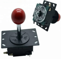 Joystick métallique 8 directions classique pour PC, personnalisable, compatible avec les machines de jeu d'arcade pour adultes, avec micro-interrupteur et emplacement pour monnayeur