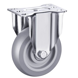 Ruedas Giratorias Silenciosas de PVC para Exteriores de 3, 4 y 5 Pulgadas, Capacidad de Carga de 40 kg, Ruedas Industriales Elásticas - Product Image 2