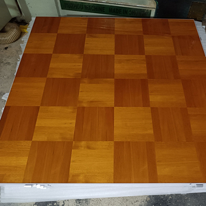 ANYCSE SICO Parquet en bois de chêne sans trous, facile à nettoyer, pour événements, scène de danse en bois de teck, présentoirs en treillis - Product Image 1