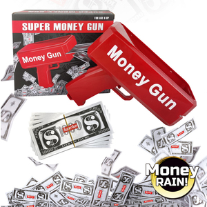 Interessante pistola elettronica per soldi giocattolo a spruzzo del nuovo anno di natale per bambini festa festa di plastica Dinero Arma - Product Image 2