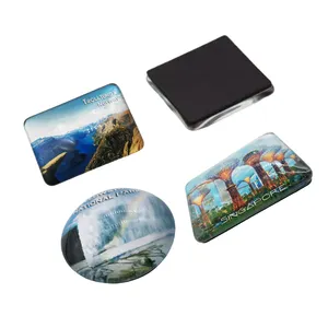 3D Trolltunga Noruega imán de nevera cristal magnético pegatina estilo Art Deco hoja mediana tamaño recuerdo colección regalo