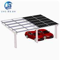 Système de support de carport solaire adaptable pour l'extérieur, conception flexible, carport photovoltaïque pour maison, garage, entreprise, parking