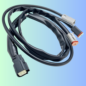 Harness Kabel Katup Solenoid Pompa Hidrolik dengan Konektor DT Konduktor Tembaga IP67 Tahan Air Tugas Berat untuk Otomotif EM08 - Product Image 1