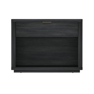Nightstand In Charcoal Gray Modern Minimalist Design <b>Storage</b> <b>Drawer</b> Bedroom Furniture - Product Image 1
