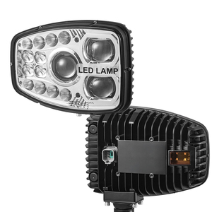 Faro delantero LED de 9 pulgadas para Tractor, con <span class=keywords><strong>marca</strong></span> E, haz alto y bajo, para podadora de nieve, cargador, combinación de luces LED - Product Image 3