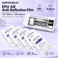 Film EPU AR anti-reflet, film optique anti-reflet, feuille de film haute transparence, matériau de protection d'écran à faible réflexion, fabrication OEM ODM