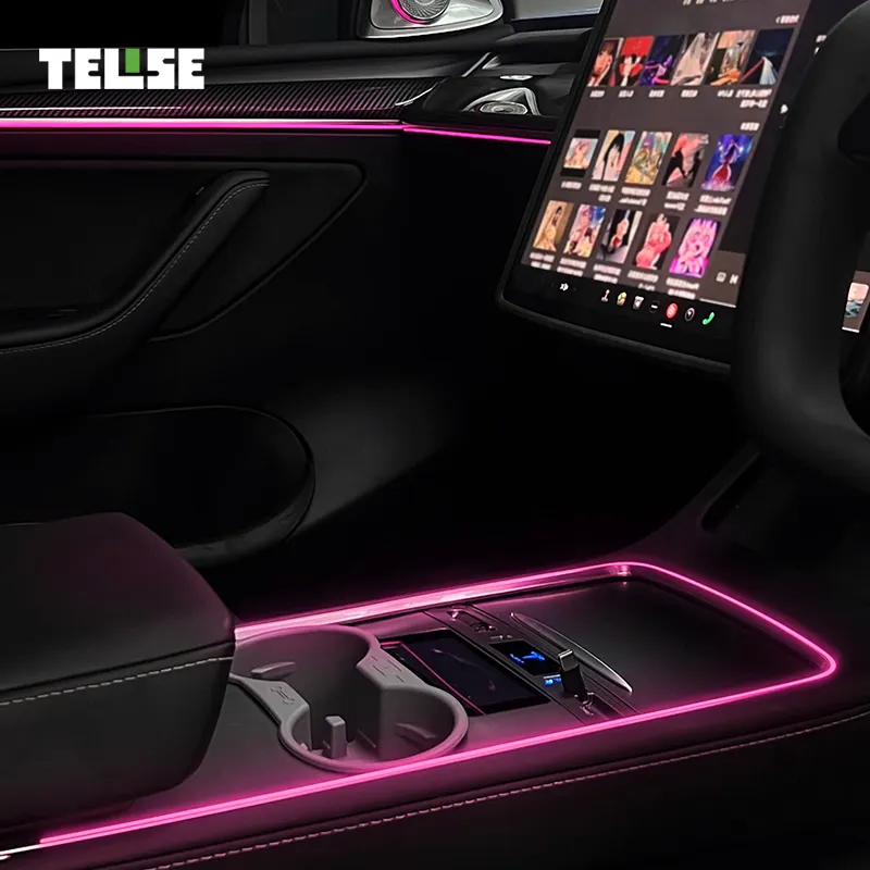 Luz ambiente LED para o interior do carro TELISE Symphony para o modelo 3 Y