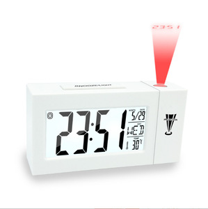 Trang chủ Máy tính để bàn bằng giọng nói điều khiển LED Đèn Nền chiếu đồng hồ đầu giường sinh viên im lặng ngủ điện tử đồng hồ báo thức đếm ngược - Product Image 2