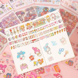 Guka Cartoon Sticker Set 3 Pet <b>Sheets</b> With Card Portable Pack For Girls Journal Decoration - Product Image 2