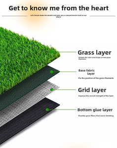 Césped Artificial de 30 mm de Alta Densidad, Césped Sintético Realista, Impermeable y Antienvejecimiento para Patio y <span class=keywords><strong>Parque</strong></span> - Product Image 3