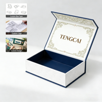 Boîte cadeau magnétique en carton recyclable de luxe écologique, vente en gros, échantillon gratuit, logo personnalisé