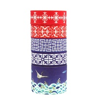 Ruban adhésif Washi en PVC phosphorescent Hongbo, autocollants pour agenda, motifs d'architecture de grues de style ancien, brillant UV antarctique