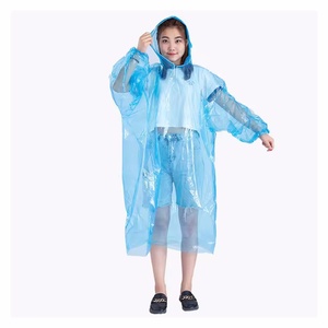 Unisex <span class=keywords><strong>Set</strong></span> di impermeabili monouso per adulti bambini Poncho con Logo decorazione XL formato ispessita <span class=keywords><strong>pioggia</strong></span> di plastica alla deriva - Product Image 4