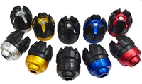 Accessoires de modification de fourche avant de moto, coupelles anti-chute en alliage d'aluminium CNC absorbant les chocs QCB-008 de haute qualité