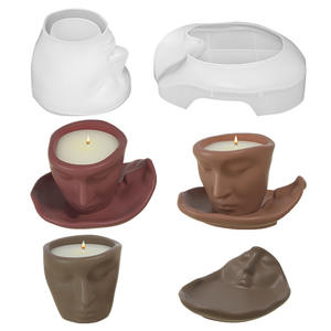 Nouveaux moules <span class=keywords><strong>en</strong></span> résine époxy de coulée créative <span class=keywords><strong>pour</strong></span> Pots de fleurs 3D abstrait visage humain moules <span class=keywords><strong>en</strong></span> résine de Silicone <span class=keywords><strong>pour</strong></span> Pots de plantes à fleurs - Product Image 2