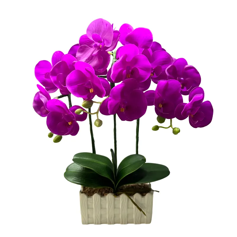 लिविंग रूम के लिए एलईडी फूलों की रोशनी कृत्रिम नेतृत्व वाले फूल टेबल लैंप के साथ सफेद बाड़