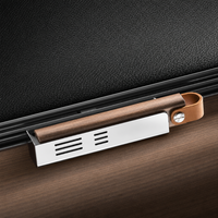 TopOne Diffuseur Parfum Voiture Luxe Bois Noyer Métal Clip Ventilation Élégant Premium Essence Naturelle Chic Luxe