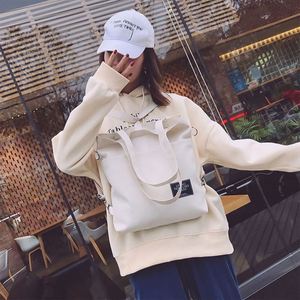 Sac fourre-tout en toile personnalisé de grande taille, style bandoulière et messager, sac pour femme avec fermeture éclair, doublure en polyester, pour le shopping, le travail et les cours - Product Image 2