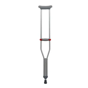 C lock crutch adjustable aluminum walking stick crutches grey TPR underarm walking sticks for patients used hospital bed