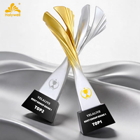 Trofeo de Resina con Escultura Retorcida de Lujo 2026, Grabado Personalizado, Base de Cristal, Premio para Campeones, Trofeo para Competiciones Deportivas