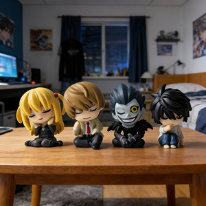 Vente en gros de figurines d'action anime - <span class=keywords><strong>Ryuk</strong></span> Light Yagami Misa Sleepy - Jouet capsule Gacha - Décoration de bureau - Cadeau pour les fans - Product Image 1