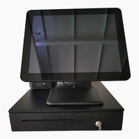 Offre Spéciale T86C Terminal de Point de Vente (TPV) Windows Tactile 15 pouces avec Écran Client, Imprimante et Wi-Fi