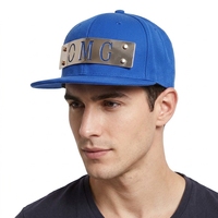 Gorra de Béisbol Hip Hop con Visera Plana y Remaches Metálicos con Logotipo Personalizado, Disponible en Pequeños Lotes, para Clubes y Espectáculos, Directo de Fábrica para Exportación