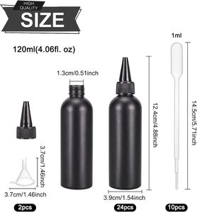 ขวดบรรจุภัณฑ์พลาสติก PE สีดำด้านทรงกลมขนาด 500 มล. 16 ออนซ์ พร้อมหัวปั๊มแบบหรูหรา สำหรับบรรจุเซรั่มบำรุงผิว/แชมพู/มาส์กหน้า/โลชั่น - Product Image 2