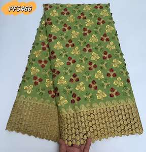 2025 saf pamuk nijerya İsviçre isviçre vual dantel yüksek kalite afrika pamuk pembe işlemeli pamuk dantel elbise bayanlar - Product Image 6