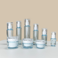 Contenant vide personnalisé pour soins de la peau, emballage cosmétique en PETG, usine, capacité 50ml 120ml 200ml, flacon compte-gouttes, flacon pompe pour lotion, pot à crème
