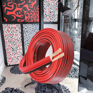 Cordon d'alimentation à <span class=keywords><strong>2</strong></span> fils 0.75-1.5 carré rouge noir double parallèle fils de diffusion 100% cuivre pur PVC RVB fil pour clé de diffusion - Product Image 4